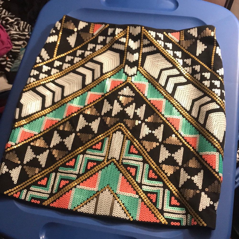 Express Tribal Skirt